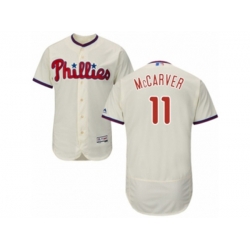 Philadelphia Phillies #11 Tim McCarver Cream Flexbase Authentic Collection MLB Jersey Philadelphia Phillies #11 Tim McCarver Cream Flexbase Authentic Collection MLB Jersey