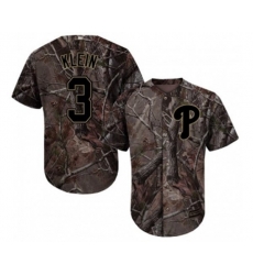 Philadelphia Phillies #3 Chuck Klein Authentic Camo Realtree Collection Flex Base Baseball Jersey
