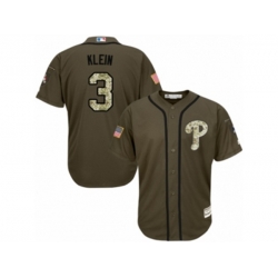 Philadelphia Phillies #3 Chuck Klein Replica Green Salute to Service MLB Jersey Philadelphia Phillies #3 Chuck Klein Replica Green Salute to Service MLB Jersey