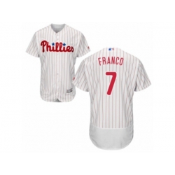 Philadelphia Phillies #7 Maikel Franco White Red Strip Flexbase Authentic Collection MLB Jersey Philadelphia Phillies #7 Maikel Franco White Red Strip Flexbase Authentic Collection MLB Jersey