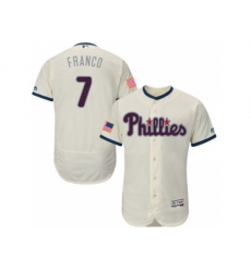 Philadelphia Phillies #7 Maikel Franco White Stitched 2016 Fashion Stars & Stripes Flex Base Baseball Jersey