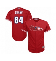 Philadelphia Phillies Victor Arano Replica Red Alternate Home Cool Base Baseball Player Jersey