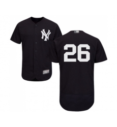 New York Yankees #26 DJ LeMahieu Navy Blue Alternate Flex Base Authentic Collection Baseball Jersey