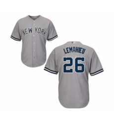 New York Yankees #26 DJ LeMahieu Replica Grey Road Baseball Jersey
