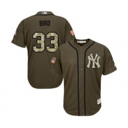 New York Yankees #33 Greg Bird green salute to service