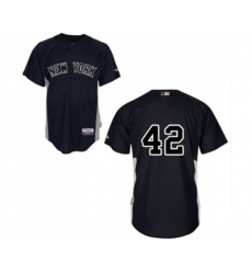 New York Yankees #42 Mariano Rivera Replica Black MLB Jersey