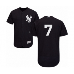 New York Yankees #7 Mickey Mantle Navy Flexbase Authentic Collection MLB Jersey