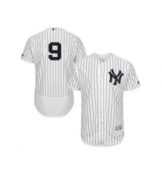 New York Yankees #9 Roger Maris White Navy Flexbase Authentic Collection MLB Jersey