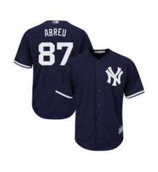 New York Yankees Albert Abreu Replica Navy Blue Alternate Baseball Player Jersey