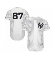New York Yankees Albert Abreu White Home Flex Base Authentic Collection Baseball Player Jersey