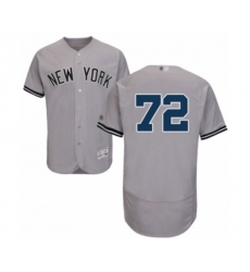 New York Yankees Chance Adams Grey Road Flex Base Authentic Collection Baseball Player Jersey