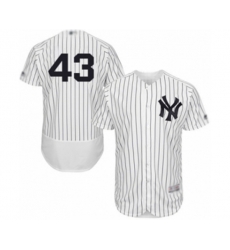 New York Yankees Jonathan Loaisiga White Home Flex Base Authentic Collection Baseball Player Jersey