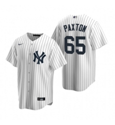 Nike New York Yankees #65 James Paxton White Home Stitched Baseball Jersey