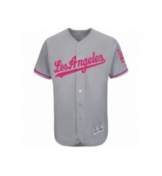 L.A. Dodgers Majestic Blank Gray Fashion Flex Base Team Jersey