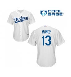 Los Angeles Dodgers #13 Max Muncy Replica White Home Cool Base MLB Jersey