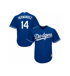 Los Angeles Dodgers #14 Enrique Hernandez Authentic Royal Blue Alternate Cool Base MLB Jersey