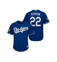 Los Angeles Dodgers #22 Clayton Kershaw 2017 Spring Training Cool Base Stitched MLB Jersey