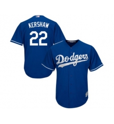 Los Angeles Dodgers #22 Clayton Kershaw Authentic Royal Blue Alternate Cool Base Baseball Jersey