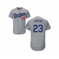 Los Angeles Dodgers #23 Kirk Gibson Grey Flexbase Authentic Collection Stitched Baseball Jersey Los Angeles Dodgers #23 Kirk Gibson Grey Flexbase Authentic Collection Stitched Baseball Jersey