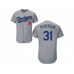 Los Angeles Dodgers #31 Joc Pederson Grey Flexbase Authentic Collection Stitched Baseball Jersey Los Angeles Dodgers #31 Joc Pederson Grey Flexbase Authentic Collection Stitched Baseball Jersey