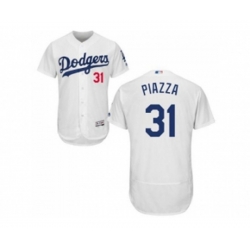 Los Angeles Dodgers #31 Mike Piazza White Flexbase Authentic Collection Stitched Baseball Jersey Los Angeles Dodgers #31 Mike Piazza White Flexbase Authentic Collection Stitched Baseball Jersey