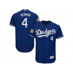 Los Angeles Dodgers #4 Babe Herman Royal Blue Flexbase Authentic Collection MLB Jersey Los Angeles Dodgers #4 Babe Herman Royal Blue Flexbase Authentic Collection MLB Jersey