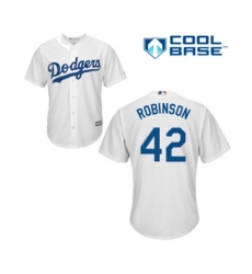 Los Angeles Dodgers #42 Jackie Robinson Replica White Home Cool Base Baseball Jersey