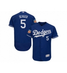Los Angeles Dodgers #5 Corey Seager Blue Flexbase Authentic Collection Stitched Baseball Jersey