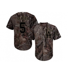 Los Angeles Dodgers #5 Corey Seager Camo Realtree Collection Cool Base Stitched MLB Jersey
