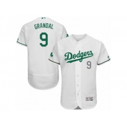 Los Angeles Dodgers #9 Yasmani Grandal White Celtic Flexbase Authentic Collection MLB Jersey Los Angeles Dodgers #9 Yasmani Grandal White Celtic Flexbase Authentic Collection MLB Jersey
