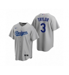 Los Angeles Dodgers Chris Taylor Nike Gray Replica Alternate Jersey