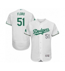 Los Angeles Dodgers Dylan Floro White Celtic Flexbase Authentic Collection Baseball Player Jersey