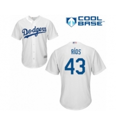 Los Angeles Dodgers Edwin Rios Replica White Home Cool Base Baseball Player Jersey