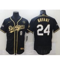 Los Angeles Dodgers Kobe Bryant Nike Black Portrait Jerseys