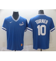 Nike Los Angeles Dodgers #10 Justin Turner Blue M&N MLB Jersey