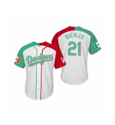 Walker Buehler Los Angeles Dodgers Two-Tone Mexican Heritage Night Cool Base Jersey