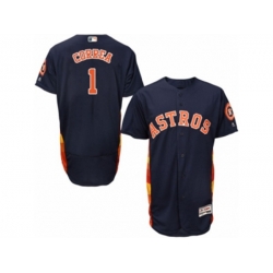 Houston Astros #1 Carlos Correa Navy Blue Flexbase Authentic Collection MLB Jersey