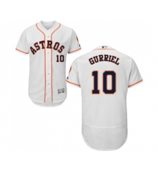 Houston Astros #10 Yuli Gurriel White Flexbase Authentic Collection Baseball Jersey