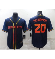 Houston Astros #20 Chas McCormick 2022 Navy City Connect Cool Base Stitched Jersey