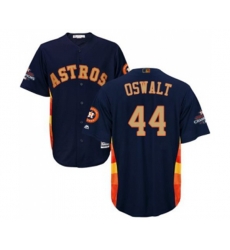 Houston Astros #44 Roy Oswalt Replica Navy Blue Alternate 2018 Gold Program Cool Base MLB Jersey