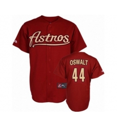 Houston Astros #44 Roy Oswalt Replica Red Throwback Baseball Jersey