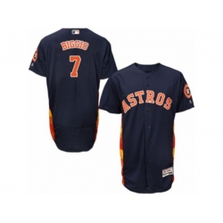 Houston Astros #7 Craig Biggio Navy Blue Flexbase Authentic Collection MLB Jersey