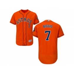 Houston Astros #7 Craig Biggio Orange Flexbase Authentic Collection MLB Jersey