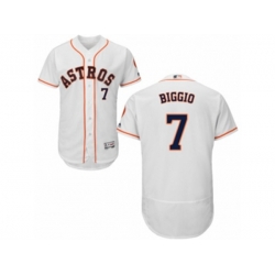 Houston Astros #7 Craig Biggio White Flexbase Authentic Collection MLB Jersey