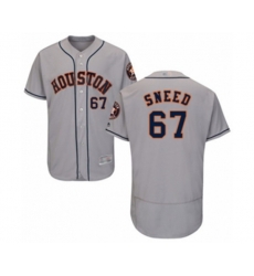 Houston Astros Cy Sneed Grey Road Flex Base Authentic Collection Baseball Player Jersey