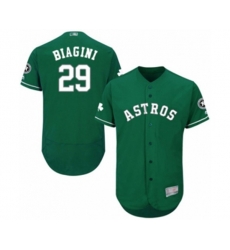 Houston Astros Joe Biagini Green Celtic Flexbase Authentic Collection Baseball Player Jersey