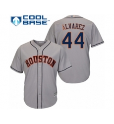 Houston Astros Yordan Alvarez Replica Grey Road Cool Base Baseball Player Jersey