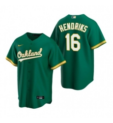 Nike Oakland Athletics #16 Liam Hendriks Green Alternate Stitched Baseball Jersey