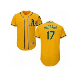 Oakland Athletics #17 Glenn Hubbard Gold Flexbase Authentic Collection MLB Jersey Oakland Athletics #17 Glenn Hubbard Gold Flexbase Authentic Collection MLB Jersey