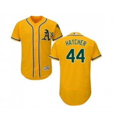 Oakland Athletics #44 Chris Hatcher Gold Alternate Flex Base Authentic Collection Baseball Jersey